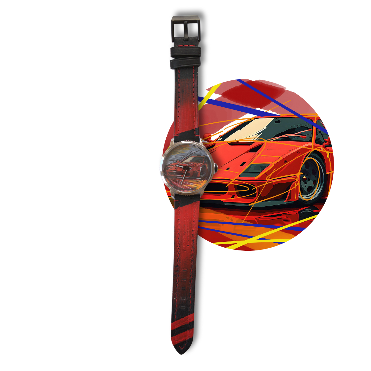 Reloj Acero Watch Bella Macchina Ferrari F40 1.png